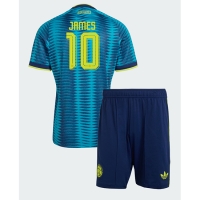 Camiseta Colombia James Rodriguez #10 Segunda Equipación Replica Mundial 2026 para niños mangas cortas (+ Pantalones cortos)